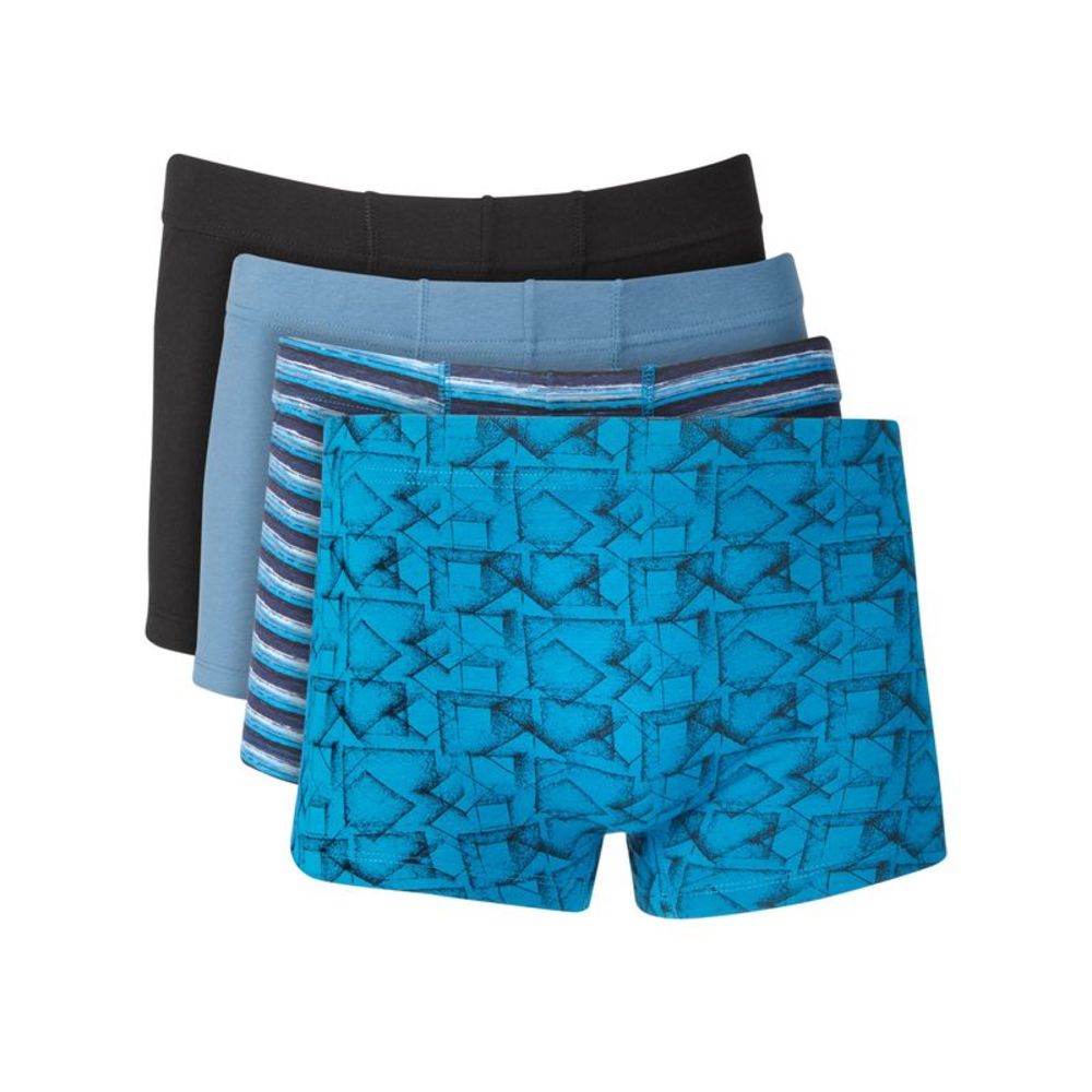 ALFATECH BY ALFANI Intimates 4 Pack Blue Tagless Trunk Underwear S